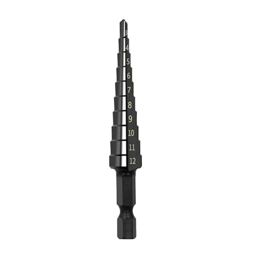 1 Stück 3-12mm 4-12mm 4-20mm HSS Gerade Nut Schritt Titan Beschichtet Holz Metall Loch Cutter Kern Bohrer(Light Coffee) von TYDHGSE