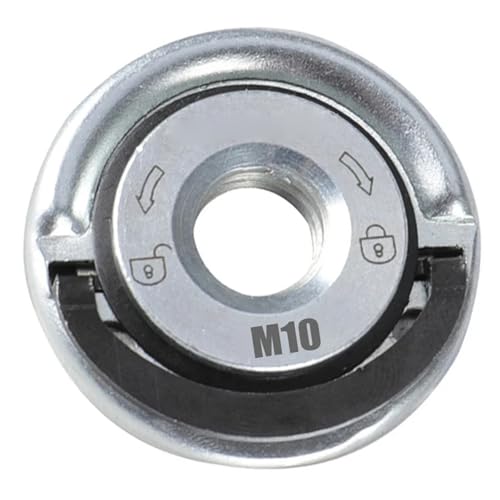 1 Stück M10 M14 Winkelschleifer Selbstsichernde Pressplatte Verzinkter Schleifer QuickRelease Druckplatte Flanschmutter Power Chuck Tool 1 Stück M10 M14 Winkelschleifer Selbstsichernde Pressplatte Verzinkter Schleifer QuickRelease Druckplatte Flanschmutter Power Chuck Tool von TYDHGSE