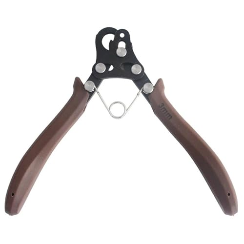 1 Stück Professionelle 1,5/2,25/3mm Draht Roll Zange Schmuck Machen Werkzeug For Draht Wicklung Biegen Verpackung Runde Nase Zange(Brown 3.0mm) von TYDHGSE