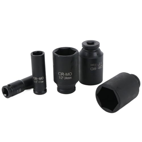 1 Stück Sechskant-Steckschlüsseleinsätze, 8–55 Mm, 1/2-Zoll-Antrieb, Metrisch, For Druckluft, 6-Punkt-Steckschlüsselkopf, 78 Mm Lang(12mm-1pcs) von TYDHGSE