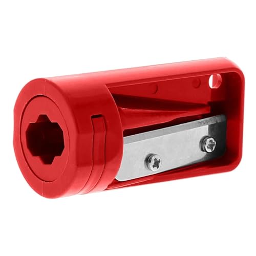 1Pcs Holz Carpenter Bleistift Spitzer Cutter Rasierer Schmale Schärfen for Holz Hand Werkzeuge(Red) von TYDHGSE
