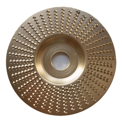 1pc Bohrung 16 22mm Holz Schleifen Polieren Rad Rotary Disc Schleifen Holz Carving Werkzeug Schleif Disc(1pcs Gold Plane,Bore 16mm) von TYDHGSE