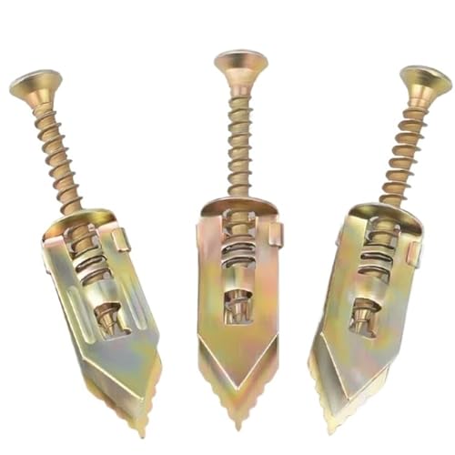 20/50-teiliges Selbstschneidendes Trockenbauanker-Set – Dehnschrauben Und Hohlraumdübel For Gipskartonplatten, Heimwerker-Befestigungswerkzeug-Set(20pcs) von TYDHGSE