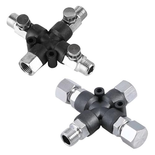 3-Wege-Airbrush-Adapter SD-403/404, Luftschlauch-Splitter-Verteiler, Mehrzweck-Anschlusswerkzeug For Anbringen Von Luftkompressor-Zubehör(SD-403-404) von TYDHGSE