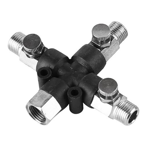 3-Wege-Airbrush-Adapter SD-403/404, Luftschlauch-Splitter-Verteiler, Mehrzweck-Anschlusswerkzeug For Anbringen Von Luftkompressor-Zubehör(SD-404) von TYDHGSE