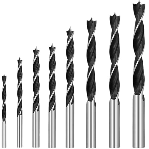 8 Teile/satz Holz Bohrer Set 3MM-10MM Bohrer Bits Kit For Holzbearbeitung Holz Werkzeuge Spiral Bohrer Bit High Carbon Stahl(8PCS 3-10mm) von TYDHGSE