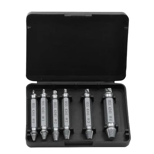 Beschädigte Schraube Extractor Set HSS Bohrer Stripped Broken Remover Kleine Leicht Schnell Nehmen Kit Einfach Abbruch Power Tools(Sliver) von TYDHGSE