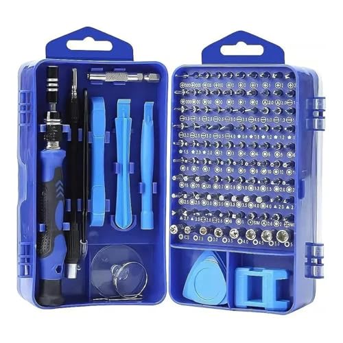 Mehrzweck-Schraubendreher-Werkzeug for die Demontage und Reparatur von Uhren und Mobiltelefonen, 115-in-1-Schraubendreher-Set(115 in 1 blue) von TYDHGSE