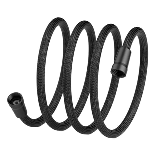 Qualität 1,5 M/2 M G1/2 Zoll Flexible Dusche Schlauch Bad Rohr Wasser Kopf Dusche Kopf Rohr Werkzeug(Black 1.5M) von TYDHGSE