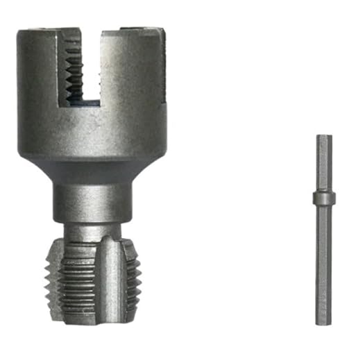 Rohrgewindeschneidwerkzeug 1/2"/3/4" Tragbarer Rohreinfädler For PPR PE PVC Wasserrohröffner Elektrisches Bohrgewindeschneidwerkzeug(1-2) von TYDHGSE
