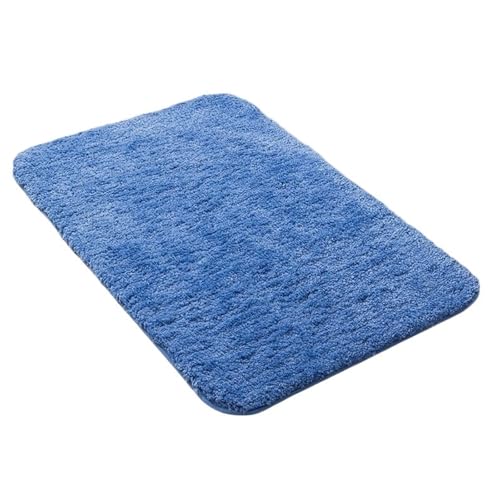 TYDHGSE 1 Stück Super Absorption Bad rutschfeste Badezimmer Teppich Teppiche Weichen Boden for Schlafzimmer Toilette Teppich Fußmatte Lange Nachttischmatte 5 Größen(Blue,About 40x120cm) von TYDHGSE