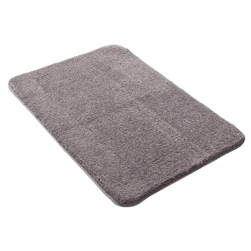 TYDHGSE 1 Stück Super Absorption Bad rutschfeste Badezimmer Teppich Teppiche Weichen Boden for Schlafzimmer Toilette Teppich Fußmatte Lange Nachttischmatte 5 Größen(Grey,About 40x120cm) von TYDHGSE
