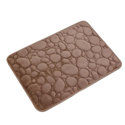 TYDHGSE 1 Stück Weiche Und rutschfeste, Schnell Trocknende Badematte, Wasserabsorbierender Duschteppich for Den Haushalt, Badezimmerzubehör(Coffee) von TYDHGSE