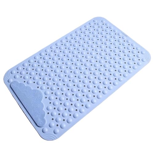 TYDHGSE 1 Stücke Anti-rutsch TPE Badematten Rechteck Weiche Dusche Badezimmer Massage Matte Saugnapf rutschfeste Badewanne Teppich(Blue,40x70cm) von TYDHGSE