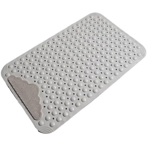 TYDHGSE 1 Stücke Anti-rutsch TPE Badematten Rechteck Weiche Dusche Badezimmer Massage Matte Saugnapf rutschfeste Badewanne Teppich(Khaki,40x70cm) von TYDHGSE