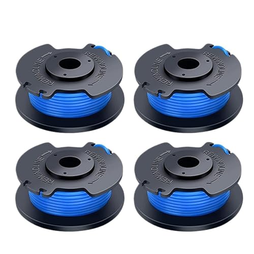 TYDHGSE for One+ Spule Und Schnur for (wie In Der Abbildung Gezeigt) AC14RL3A/AC14HCA for Akku-Rasentrimmer, Klingenschneider, Rasentrimmer, Fadentrimmer-Spule(4pcs Spool) von TYDHGSE