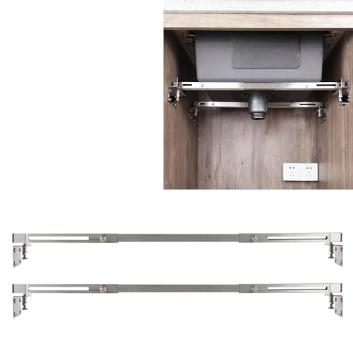 TYESTAND CPT-4 Undermount Sink Supports Brackets Unterbau-Spültischhalterungen Verstellbarer Edelstahl-Installationssatz für schwere Unterbau-Küchenspüle (20-31.5 inches（51-80cm）) von TYESTAND