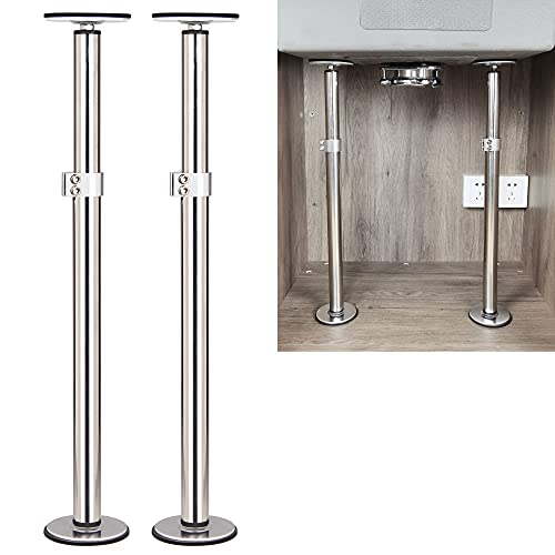 TYESTAND ST-2 Undermount Sink Brackets, Unterbau-Spülenhalterungen Verstellbare Stützfüße aus Edelstahl für Unterbau Spülen, Installations und Reparatursystem für Küchenspüle (41-75cm) von TYESTAND
