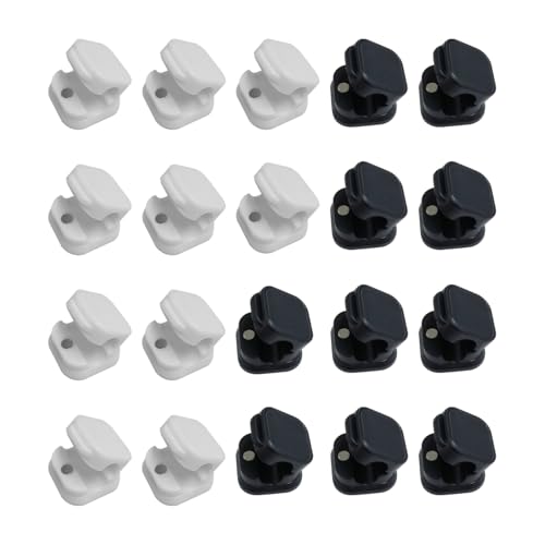 20 Stück Magnetische Kabelhalter, Kabelhalter, Selbstklebende Kabelhalter, Schreibtisch-Organizer Für Zuhause Und Büro von TYFGRT