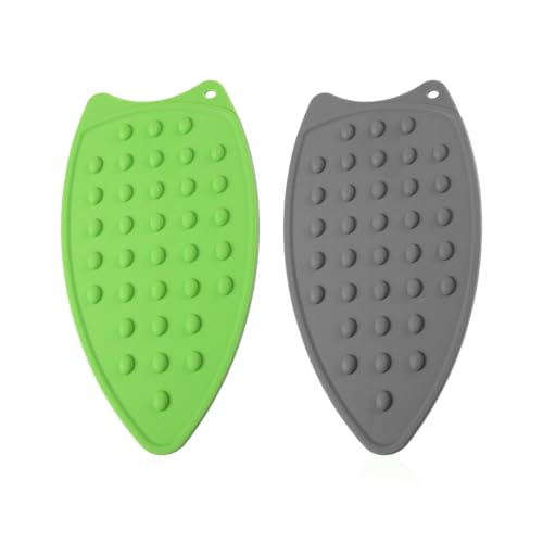 TYFGRT 2 Stück Hochtemperaturbeständige Isolierpads, Silikon-Isolierpads, Mehrzweck-Silikonpads, Tragbare Bügelbrett-Pads, Haushalts-Elektro-Bügeleisen-Isolierpads von TYFGRT