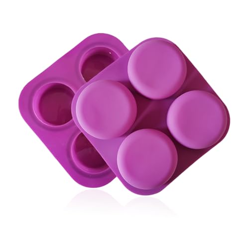 TYFGRT 2 Stück Silikonformen, 4 Aufeinanderfolgende Runde Formen, Multifunktionale Form, Kann Kuchen, EIS, Schokolade, Eiswürfel, Seife Herstellen von TYFGRT
