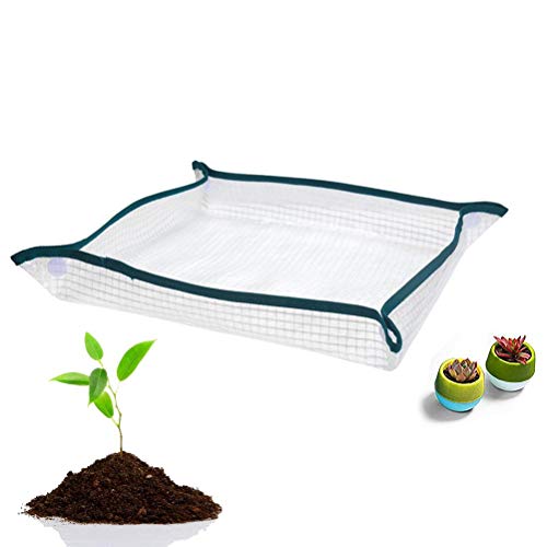 TYFY Plant Potting Mat, Plant Repotting Transplanting Mat Wasserdichter Innenbalkon Ordentliche quadratische Matte Knieschoner für Bonsai Succulent Potting 50cmx50cm von TYFY