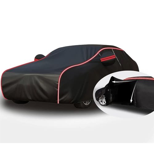 TYGCP Auto Abdeckungen für MINI Cabrio John Cooper Works 2-Doors F54 F55 F56 F57 F60,Anti-Uv Allwetterschu Wasserdicht Regenfest Staubdicht Abdeckplane Autoabdeckung Zubehör,A von TYGCP