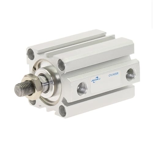 1 Stück kompakter pneumatischer Luftzylinder der SDA-Serie – 20 mm Bohrung, Edelstahl, 5–100 mm Hub, Außengewinde(100mm) von TYGIYY