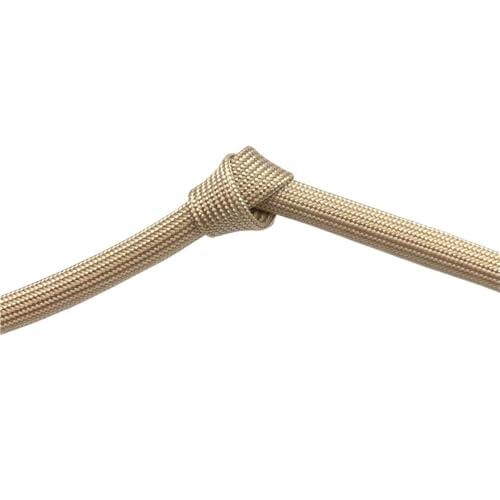 Geflochtene Glasfaserhülle – 800 °C Hochtemperatur-Glasfaserschlauch – Kabelschutz in Kaffeefarbe – 1 Stück(10MMx5M) von TYGIYY