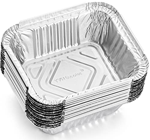 TYH Supplies 60 Stück Fettauffangwanneneinlagen | kompatibel mit Napoleon Grills Prestige I-II-IV, PRO, Mirage, Ultra Chef | Einweg-Aluminium-Grill-Tropfschalen-Ersatz | 12,7 x 10,2 cm von TYH Supplies