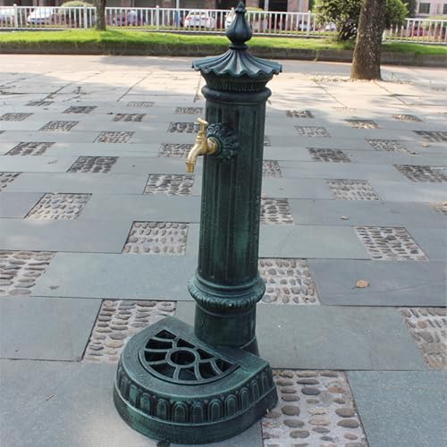 Freistehende Garten-Wassersäule Mit Wasserhahn, Retro-Zylinderform-Bewässerungssäulenhahn, Für Einfachen Wasserzugang In Ihrem Garten Oder Auf Ihrer Terrasse, Zum Bewässern Und Waschen Im Garten von TYH