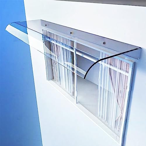 Fenstermarkise Markisen für Terrassentür Vordach Outdoor Unsichtbares Vordach Ohne Halterungen Fenster Traufe Balkon Haushalt Transparent Leise Markise Beständige Paneele Sonnenlicht von TYHAYJYK