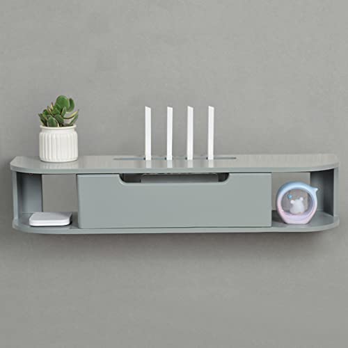 TYLDBNF Schwebender TV-Ständer, schwebender TV-Schrank aus Holz mit offenem Stauraum, wandmontierte TV-Einheit, Regalkomponente mit Kabelmanagement, TV-Schrank TYLDBNF Schwebender TV-Ständer, schwebender TV-Schrank aus Holz mit offenem Stauraum, wandmontierte TV-Einheit, Regalkomponente mit Kabelmanagement, TV-Schrank von TYLDBNF