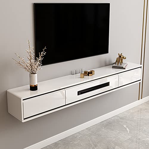 TYLDBNF Schwebender TV-Ständer-Schrank, schwebender TV-Schrank, Schubladentyp, kleines Apartment-Wohnzimmer, hängendes Wand-Set-Top-Box-Rack, geeignet für Medienräume, Büros TYLDBNF Schwebender TV-Ständer-Schrank, schwebender TV-Schrank, Schubladentyp, kleines Apartment-Wohnzimmer, hängendes Wand-Set-Top-Box-Rack, geeignet für Medienräume, Büros von TYLDBNF