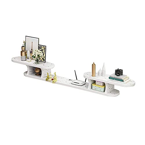 TYLDBNF Schwimmender TV-Ständer, Schrank, TV-Ständer, Schrank, Wandmontage, TV-Schrank, Hintergrundwanddekoration, Regal, Multimedia-Aufbewahrungsregal, Set-Top-Box-Regal TYLDBNF Schwimmender TV-Ständer, Schrank, TV-Ständer, Schrank, Wandmontage, TV-Schrank, Hintergrundwanddekoration, Regal, Multimedia-Aufbewahrungsregal, Set-Top-Box-Regal von TYLDBNF