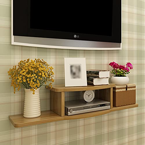 TYLDBNF Schwimmender TV-Ständer, schwebender TV-Ständer, offener Stauraum, TV-Schrank, Set-Top-Box-Wandregal, für Schlafzimmer, Wohnzimmer, Aufenthaltsraum, Büro TYLDBNF Schwimmender TV-Ständer, schwebender TV-Ständer, offener Stauraum, TV-Schrank, Set-Top-Box-Wandregal, für Schlafzimmer, Wohnzimmer, Aufenthaltsraum, Büro von TYLDBNF