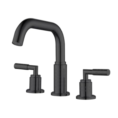 TYMYW 3 Loch Badewannenarmatur Doppelgriff Schwenkbar Geteilter Waschtisch-Wasserhahn Messing,Schwarz TYMYW 3 Loch Badewannenarmatur Doppelgriff Schwenkbar Geteilter Waschtisch-Wasserhahn Messing,Schwarz von TYMYW