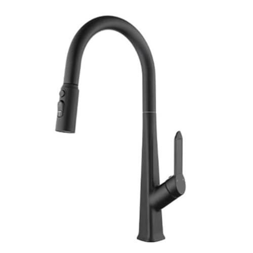TYMYW Küchenarmatur Ausziehbar mit Brause 3 Modus 360° Schwenkbar Wasserhahn Küche Mischbatterie Ein Loch,Schwarz TYMYW Küchenarmatur Ausziehbar mit Brause 3 Modus 360° Schwenkbar Wasserhahn Küche Mischbatterie Ein Loch,Schwarz von TYMYW