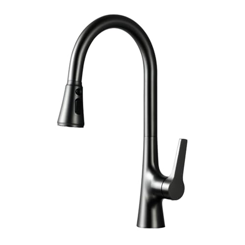 TYMYW Küchenarmatur Ausziehbar mit Brause 360° Schwenkbar Spültischarmatur mit Brause 3 Modus Messing,Schwarz TYMYW Küchenarmatur Ausziehbar mit Brause 360° Schwenkbar Spültischarmatur mit Brause 3 Modus Messing,Schwarz von TYMYW