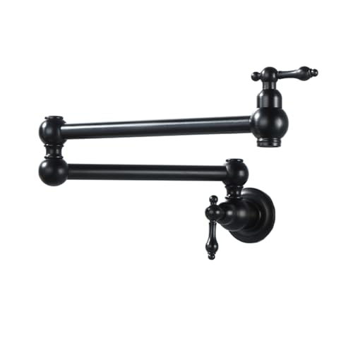 TYMYW Topffüller Wasserhahn Kaltwasser Wandmontage Küchenarmatur Faltbar Schwenkarm Zweigriff Einzelloch Antik Schwarz TYMYW Topffüller Wasserhahn Kaltwasser Wandmontage Küchenarmatur Faltbar Schwenkarm Zweigriff Einzelloch Antik Schwarz von TYMYW