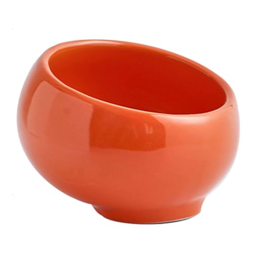 TYMYYS Einfarbige Schlüsselschale Für Eingangstisch, Aufbewahrung Candy Bowl, Wohnkultur Geschenk, Bonbonschale Für Das Büro-Orange-6 inch von TYMYYS