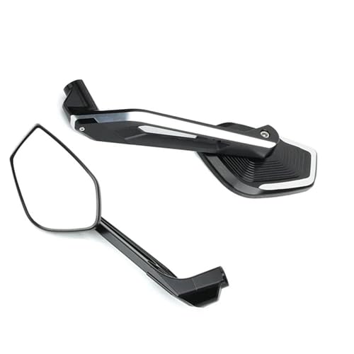 TYNBV Motorradzubehör Rückansicht Lenker Spiegel Für BMW G310GS G310R 2017 2018 2019 2020 2021 2022 2023 2024 Motorrad Rückspiegel(Silver) von TYNBV