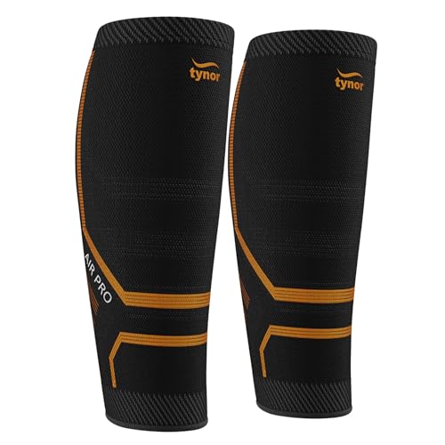 TYNOR Calf Compression Sleeves for Men and Women, 1 Pair, Calf Brace, Adjustable Shin Splint Support, Lower Leg Compression Wrap for Shin Splints, Pain Relief, Circulation, Muscle Swelling, Small TYNOR Calf Compression Sleeves for Men and Women, 1 Pair, Calf Brace, Adjustable Shin Splint Support, Lower Leg Compression Wrap for Shin Splints, Pain Relief, Circulation, Muscle Swelling, Small von TYNOR