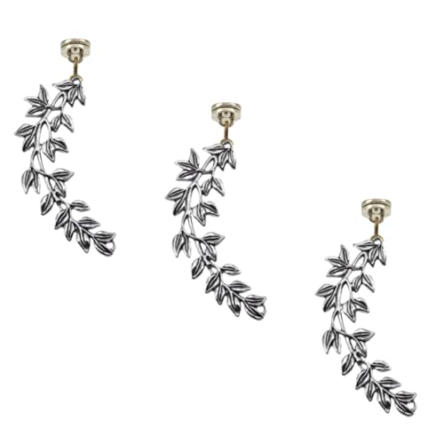 Scharnierköpfe, dekorative Spitze, Äste von Bäumen, magnetische Scharnierkopf-Aufsätze, Scharnierkopf, Heimdekoration, Türscharnierstift-Aufsatz, dekorative Scharniere für Schränke (Silber, Zweige von von TYNUOCN