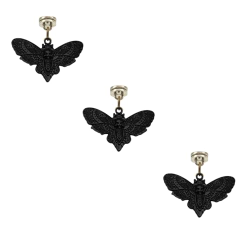 Schwarzer Scharnierkopf, Heimdekoration, Gothic-Schmetterling, magnetisches Scharnier-Tropfenaufhängung, magnetische Scharnierkopf-Aufsätze, Türscharniernadelaufsatz (schwarz) von TYNUOCN
