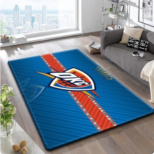 NBA Series Area Rugs - Basketball Team Logo Teppich für Jungen Schlafzimmer Home Decor Teppiche 80 * 120cm von TYNWASTH