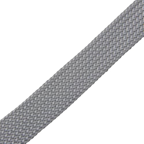 Kabelschlauch 1M 2 4 6 8 10 12 14 16 18 20 25 30mm Tight High Density Braided Expandable Sleeve Wire Wrap Insulated Nylon Protector Sheath Kabelkanal Schutzrohr(Grey,10mm x 1meter) von TYNXK
