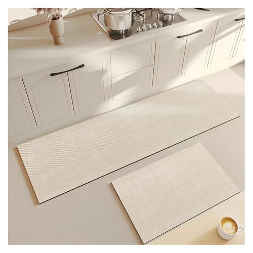 TYNXK 1 Stück weiche Küchen-Schlamm-Bodenmatte, super rutschfest, super saugfähig, leicht zu handhabender Teppich(Color-04,60X150CM) von TYNXK