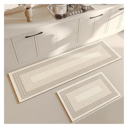 TYNXK 1 Stück weiche Küchen-Schlamm-Bodenmatte, super rutschfest, super saugfähig, leicht zu handhabender Teppich(Color-05,60X150CM) von TYNXK