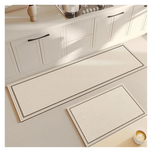 TYNXK 1 Stück weiche Küchen-Schlamm-Bodenmatte, super rutschfest, super saugfähig, leicht zu handhabender Teppich(Color-08,140X200CM) von TYNXK